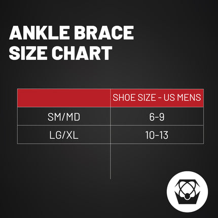 Atlas A2060-01-010 Ankle Brace Black, SM/MD, CE Certified, Reversible Design for Left or Right Ankle, Adjustable Support for Sports and Injury Recovery