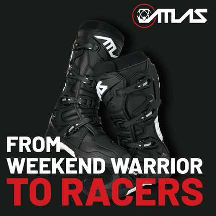 Atlas Traction  Boots for Racing & Powersports - Adult - Size: 9 (Black)