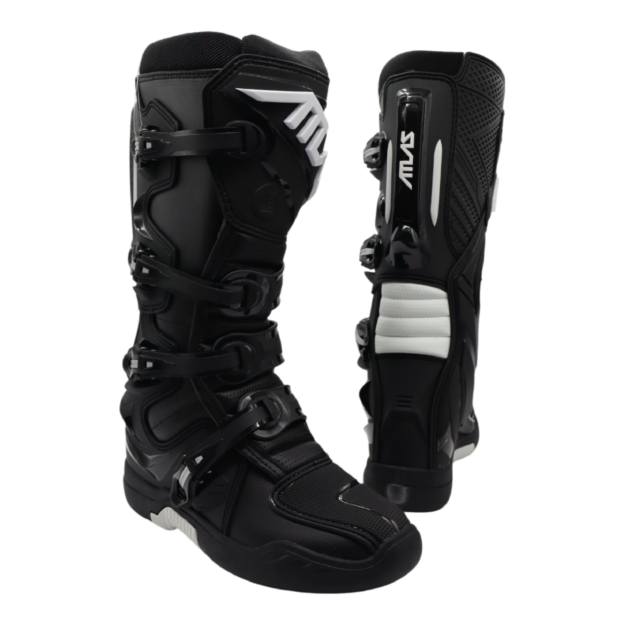 Atlas Traction  Boots for Racing & Powersports - Adult - Size: 9 (Black)