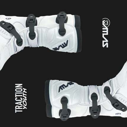 Atlas A5060-00-05 Youth Traction Boot White - Size 5