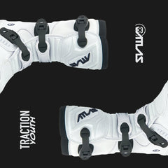 Atlas A5060-00-05 Youth Traction Boot White - Size 5