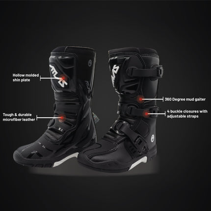 Atlas A5060-01-01 Youth Traction Boot Black - Size 1