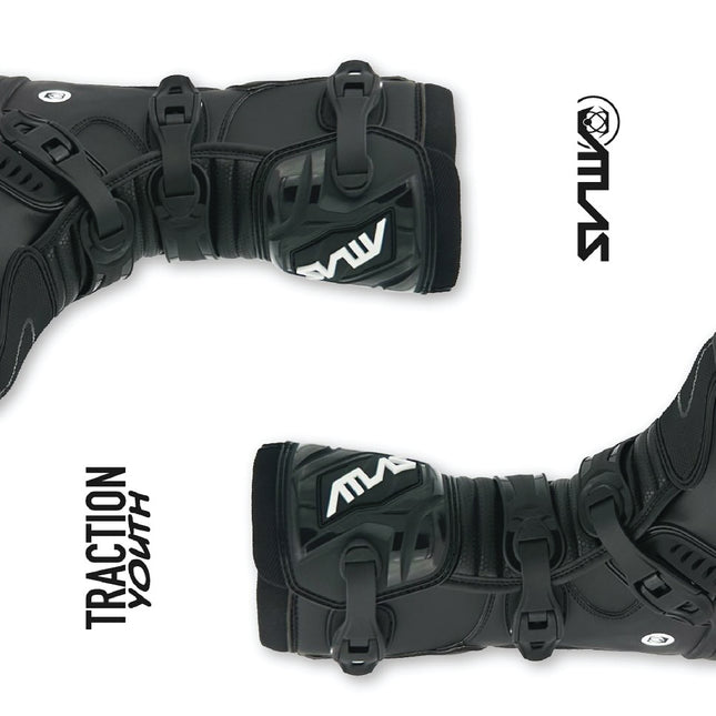 Atlas A5060-01-04 Youth Traction Boot Black - Size 4