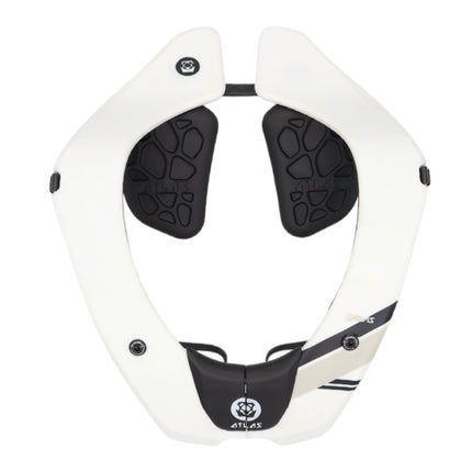 Atlas Air Lite Anti-Compression Sport Neck Brace (Adult - Medium) for Use In: Powersports, Offroad Racing, Motocross, Mountain Biking, BMX, Snowmobiling, Snowboarding (White)