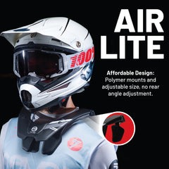 Atlas Air Lite Anti-Compression Sport Neck Brace (Adult - Medium) for Use In: Powersports, Offroad Racing, Motocross, Mountain Biking, BMX, Snowmobiling, Snowboarding (Black)