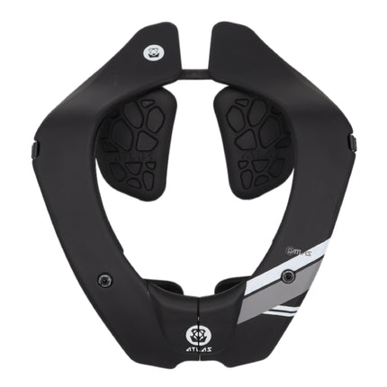 Atlas Air Lite Anti-Compression Sport Neck Brace (Adult - Medium) for Use In: Powersports, Offroad Racing, Motocross, Mountain Biking, BMX, Snowmobiling, Snowboarding (Black)