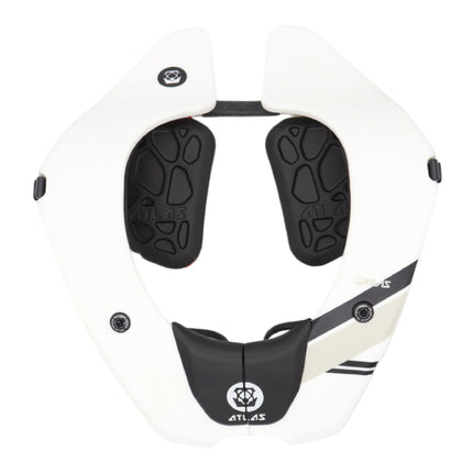 Atlas Tyke Anti-Compression Sport Neck Brace (Kids) for Use In: Powersports, Offroad Racing, Motocross, Mountain Biking, BMX, Snowmobiling, Snowboarding (White)
