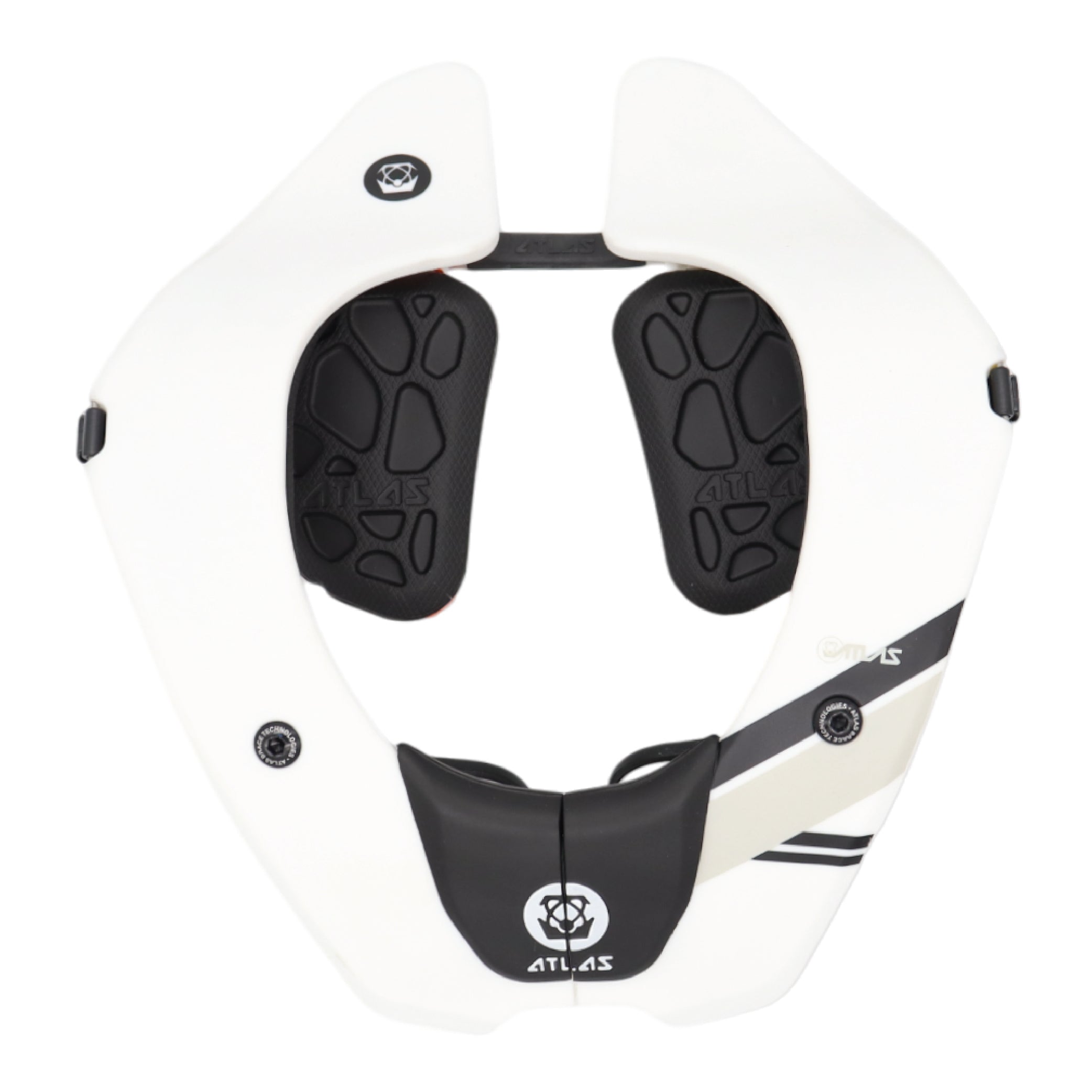 Atlas Tyke Anti-Compression Sport Neck Brace (Kids) for Use In: Powersports, Offroad Racing, Motocross, Mountain Biking, BMX, Snowmobiling, Snowboarding (White)