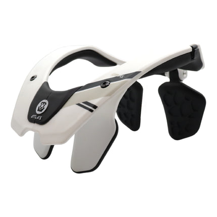 Atlas Prodigy Anti-Compression Sport Neck Brace (Youth) for Use In: Powersports, Offroad Racing, Motocross, Mountain Biking, BMX, Snowmobiling, Snowboarding (White)