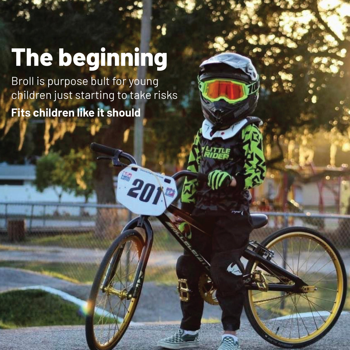 Atlas Broll Anti-Compression Sport Neck Brace (Kids Size) for Use In: Powersports, Offroad Racing, Motocross, Mountain Biking, BMX, Snowmobiling, Snowboarding (White)