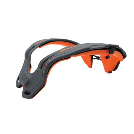Atlas Brace Vision Anti-Compression Collar Neck Brace (Adult - Small/Medium) for Use In: Powers, Offroad Racing, Motocross, Mountain Biking, and BMX (Grey/Orange)