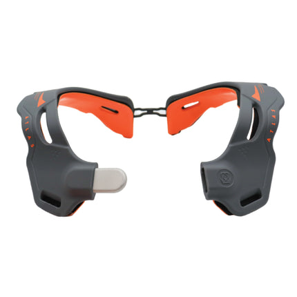 Atlas Brace Vision Anti-Compression Collar Neck Brace (Adult - Large/X-Large) for Use In: Powers, Offroad Racing, Motocross, Mountain Biking, and BMX (Grey/Orange)