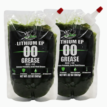 BLACKHAWK PERFORMANCE Lithium EP00 Grease for Centralized Lubrication Systems and Gear Boxes - 32 oz EZ Squeeze Pouch (2 pk)