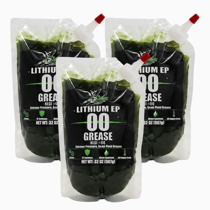 BLACKHAWK PERFORMANCE Lithium EP00 Grease for Centralized Lubrication Systems and Gear Boxes - 32 oz EZ Squeeze Pouch (3 pk)