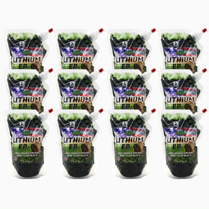 BLACKHAWK PERFORMANCE Lithium EP0 Grease for Disc Mowers and Gear Boxes, 32 oz EZ Squeeze Pouch (12pk)