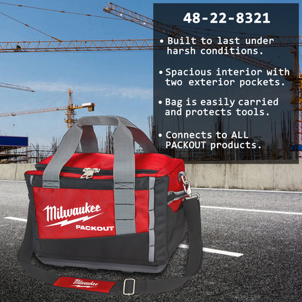 Milwaukee 48-22-8321 15-inch Heavy Duty Packout Polyester Carrying Tool Bag