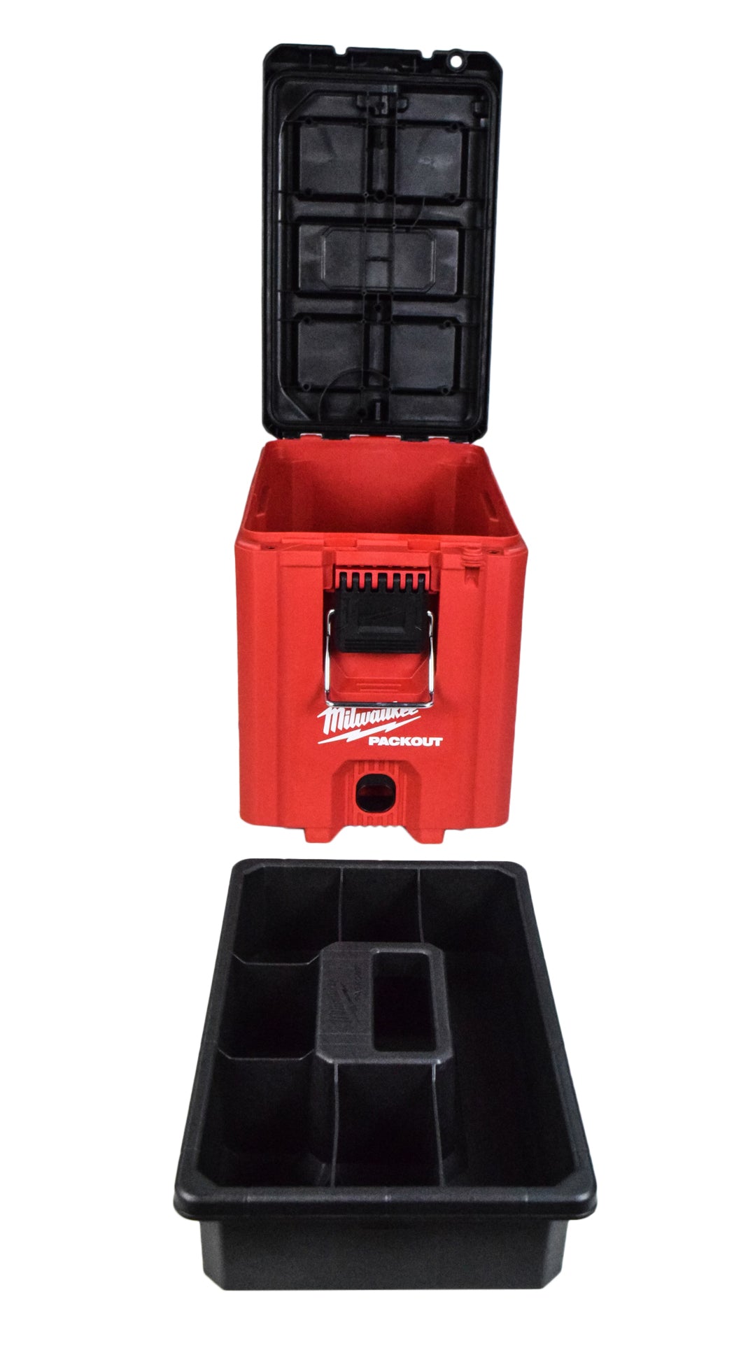 Milwaukee 48-22-8422 Heavy Duty PACKOUT 10-inch Black/Red Compact Tool Box