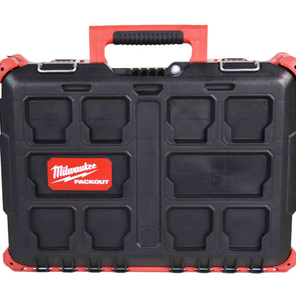 Milwaukee PACKOUT Rolling Tool Box — Heavy-Duty Modular Storage System, Impact-Resistant Polymer Construction, Industrial-Grade Extension Handle, IP65 Weather Seal, Lockable Storage