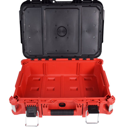 Milwaukee PACKOUT Rolling Tool Box — Heavy-Duty Modular Storage System, Impact-Resistant Polymer Construction, Industrial-Grade Extension Handle, IP65 Weather Seal, Lockable Storage