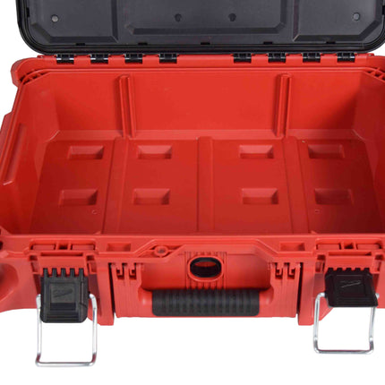 Milwaukee PACKOUT Rolling Tool Box — Heavy-Duty Modular Storage System, Impact-Resistant Polymer Construction, Industrial-Grade Extension Handle, IP65 Weather Seal, Lockable Storage