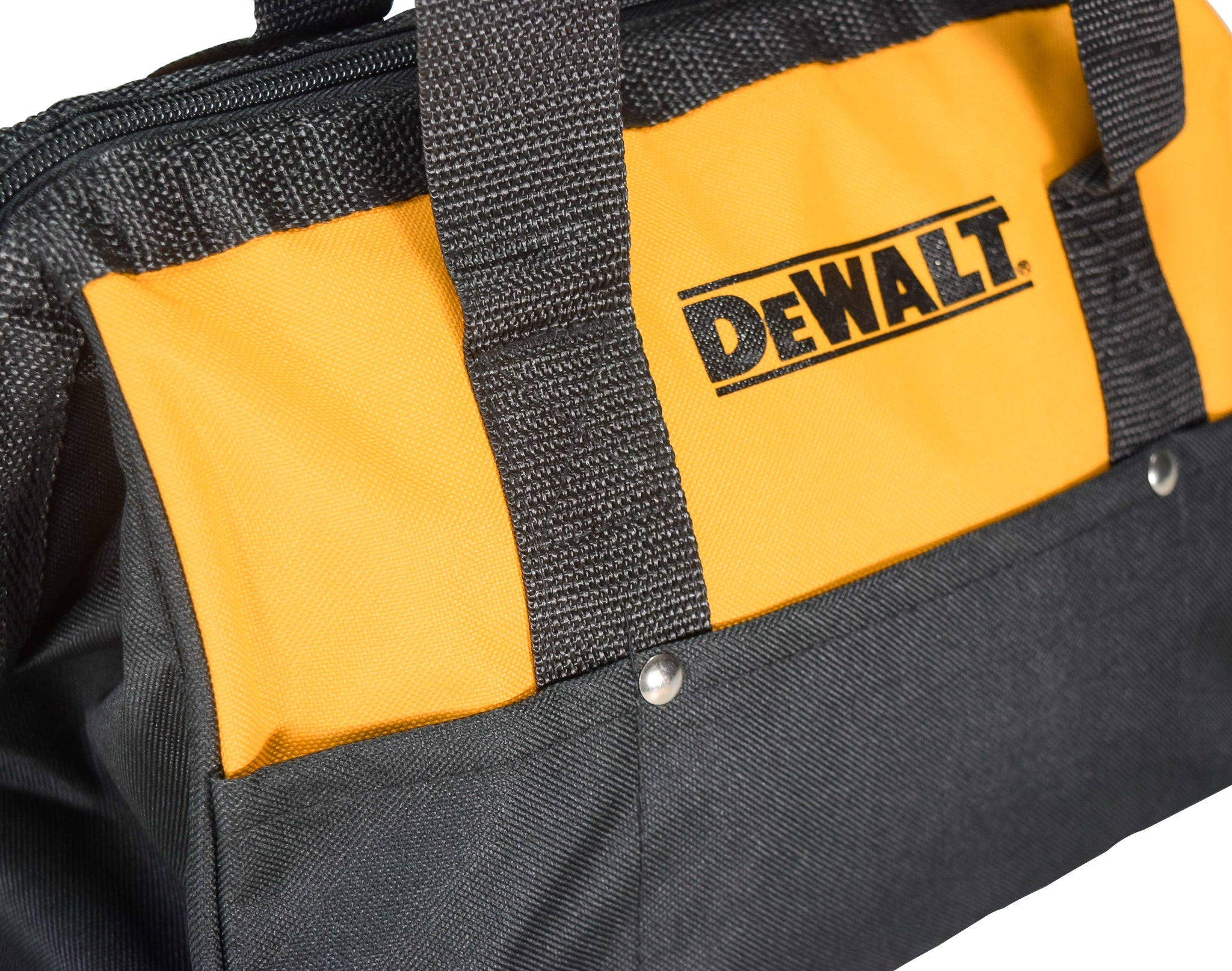 Dewalt Heavy Duty 12" x 9" Black/Yellow Power Tool Contractor Tool Bag