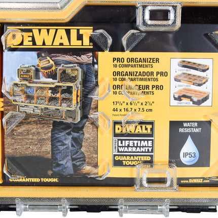 DeWalt DWST14835 Plastic 10-Compartment Pro Small Parts Organizer