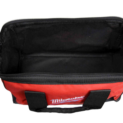 Milwaukee M12 Power Tools 13" x 7" x 7" M12 Heavy Duty Red/Black Canvas Tool Bag