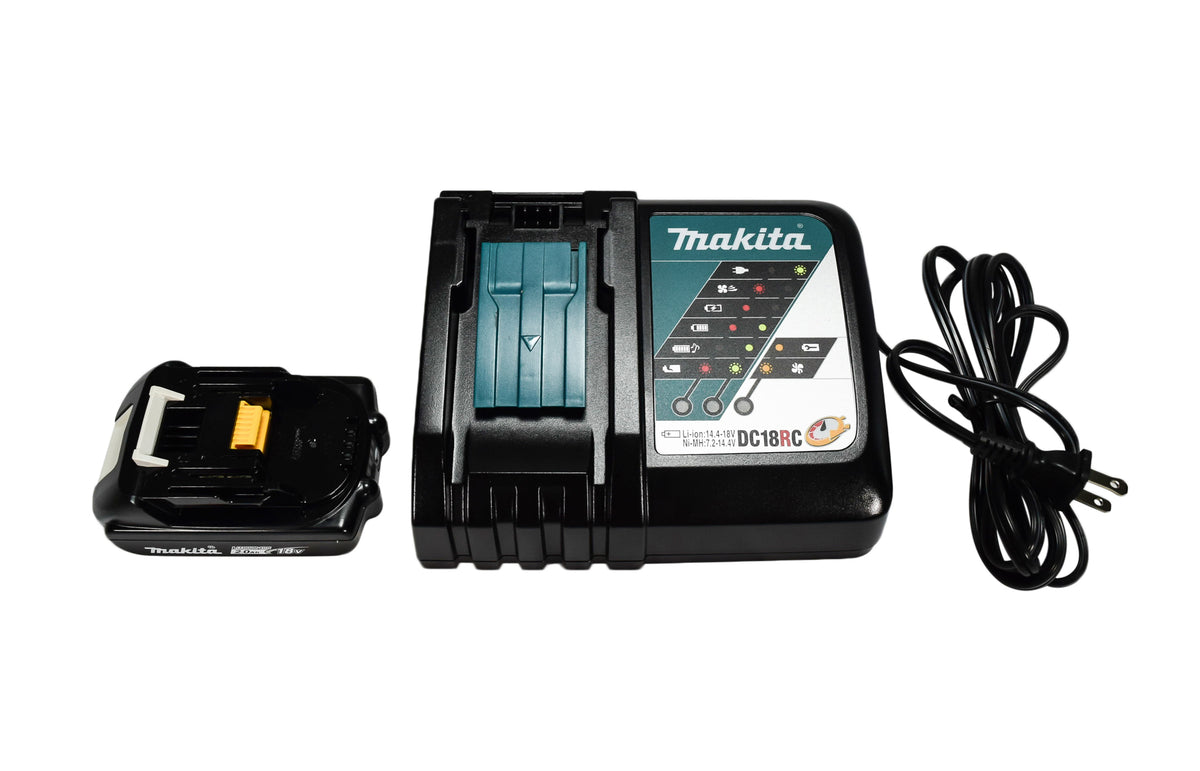 Makita BL1820BDC1 18V LXT 2.0Ah Lithium-Ion Compact Battery w/ Charger Starter Pack
