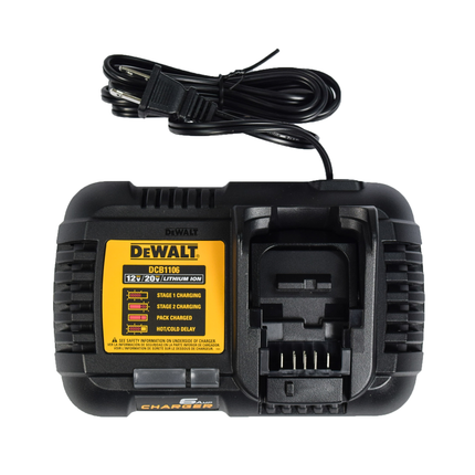 DeWALT DCB1106 FLEXVOLT 12V-20V 6 Amp MAX Lithium-Ion Battery Charger