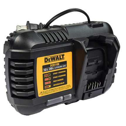 DeWALT DCB1106 FLEXVOLT 12V-20V 6 Amp MAX Lithium-Ion Battery Charger
