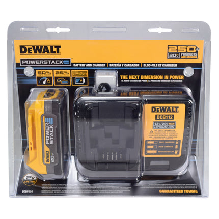 Dewalt DCBP034C 20V MAX Powerstack Compact Lithium-Ion Battery and Charger Kit