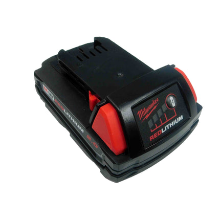 Milwaukee M18 REDLITHIUM CP2.0 Compact 18V Lithium-Ion Battery – 2.0Ah (2 Pack), Extended Runtime, Fade-Free Power, Durable Construction, Compatible with All Milwaukee M18 Tools