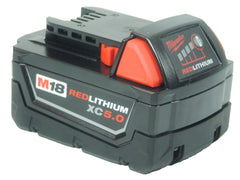 Milwaukee 48-11-1850 M18 5.0 Ah Redlithium XC Single Battery Pack