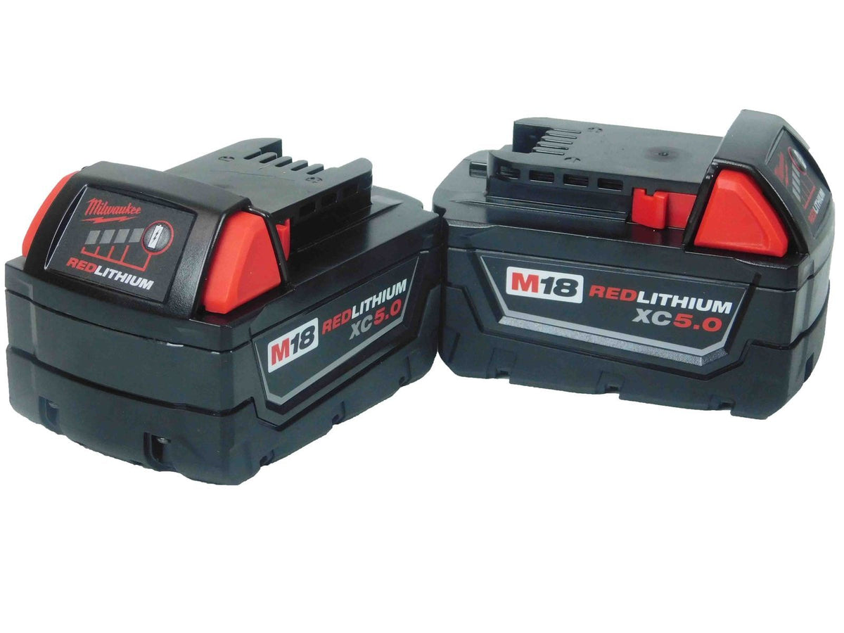 Milwaukee 48-11-1852 M18 REDLITHIUM XC 5Ah Extended Capacity Battery (2 pack)