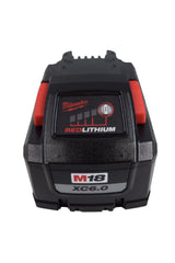 Milwaukee 48-11-1862 M18 18-Volt Lithium-Ion High Output 6.0Ah Battery Pack (2-Pack)