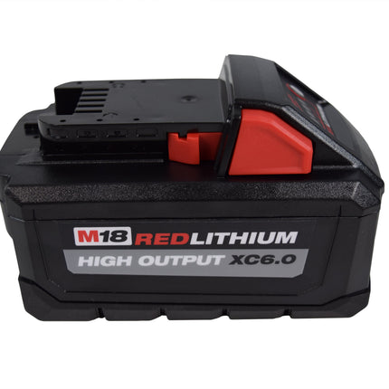Milwaukee 48-11-1865 M18 REDLITHIUM HIGH OUTPUT XC6.0 6.0Ah Battery Pack - 50% More Power, Runs Cooler (Single Pack)