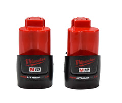 Milwaukee 48-11-2411 M12 12V 1.5 Ah Lithium-Ion Battery - 2 Pack