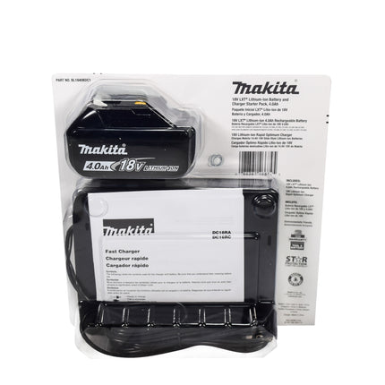 Makita BL1840BDC1 18V LXT 4.0 Ah Lithium-Ion Battery w/ Charger Starter Pack
