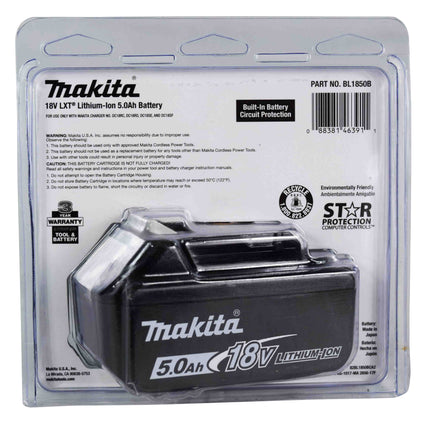 Makita BL1850B 18V LXT Lithium-Ion 5.0Ah Battery w/ Charger Indicator