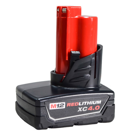 Milwaukee M12 12-Volt Lithium-Ion 4.0 Ah and 2.0 Ah Batteries and Charger Kit
