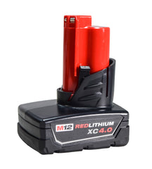 Milwaukee M12 12-Volt Lithium-Ion 4.0 Ah and 2.0 Ah Batteries and Charger Kit