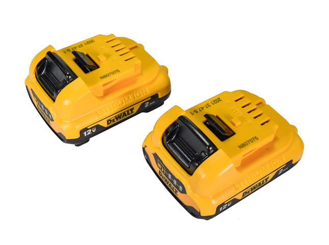 DeWalt DCB122 12V 2.0Ah Lithium-Ion Batteries - 2 Pack