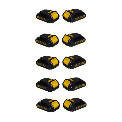 Dewalt DCB201 20-Volt MAX Lithium-Ion 1.5Ah Compact Battery Pack (10 Pack)