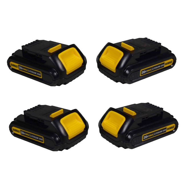 Dewalt DCB201 20-Volt MAX Lithium-Ion 1.5Ah Compact Battery Pack (4 Pack)