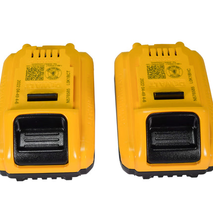 DEWALT DCB240-2 20V MAX 4Ah Compact Lithium Ion Battery (2 Pack)