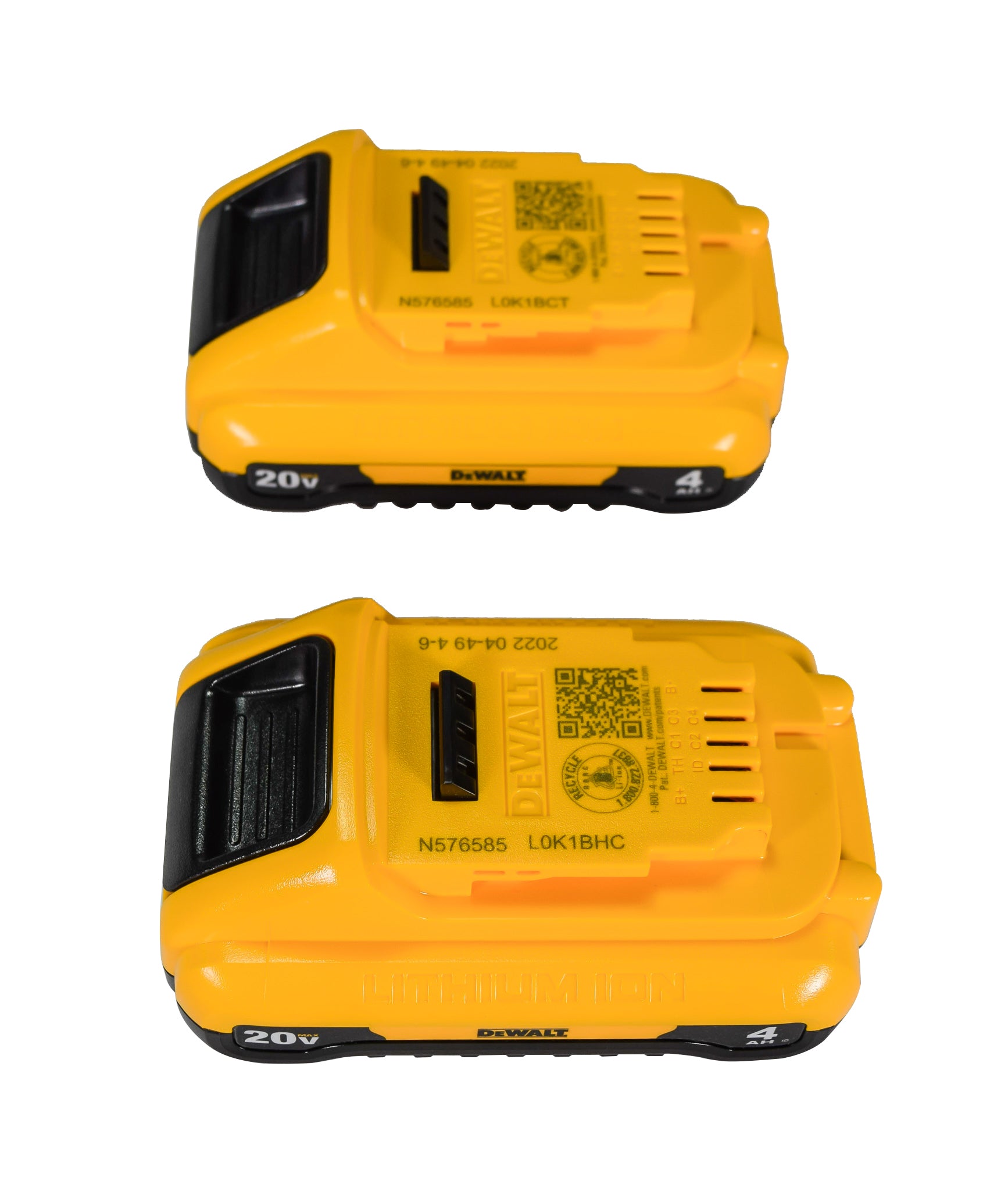 DEWALT DCB240-2 20V MAX 4Ah Compact Lithium Ion Battery (2 Pack)