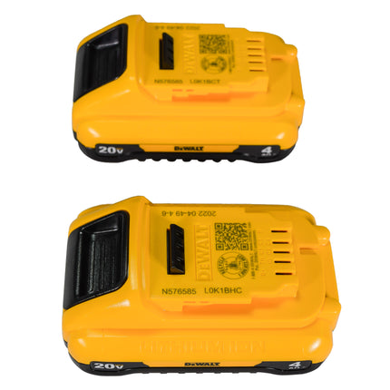 DEWALT DCB240-2 20V MAX 4Ah Compact Lithium Ion Battery (2 Pack)