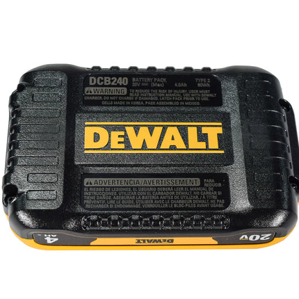 DeWalt DCB240 20V MAX* 4.0Ah Lithium-Ion Compact Battery