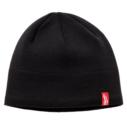 Milwaukee 502B High Visibility Fleece Lined Knit Hem Beanie (Black)