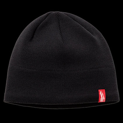 Milwaukee 502B High Visibility Fleece Lined Knit Hem Beanie (Black)